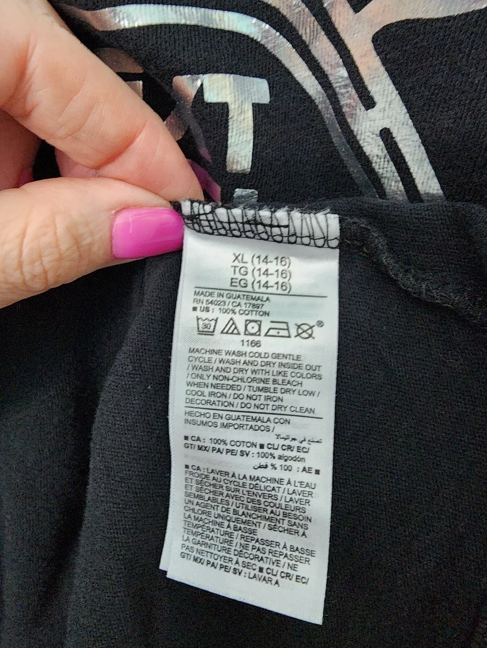 Old Navy Boy's Black Graphic 